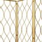 Homeroots 3 Panel Gold Room Divider with Golden Age Charm 379901 - alternate 4